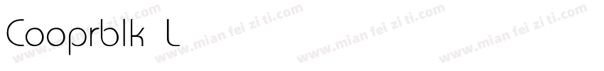 Cooprblk Light字体转换